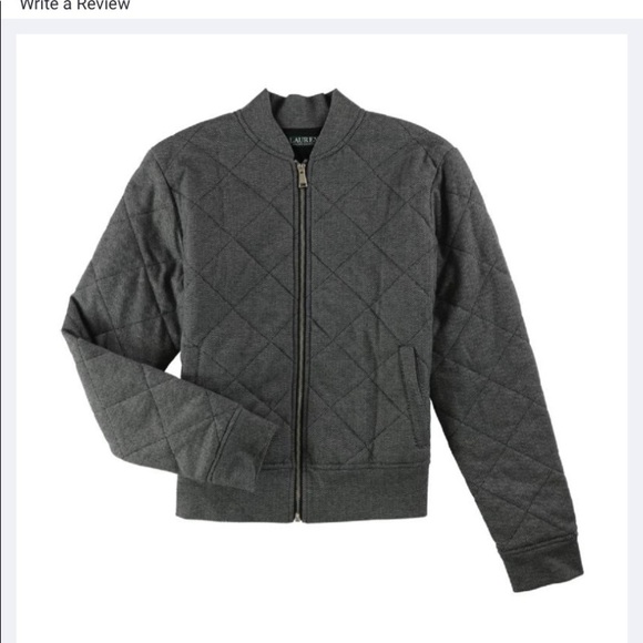 Ralph Lauren Diamond Quilted Bomber herringbone Jacket NWT’S SZ 3X Giftable
